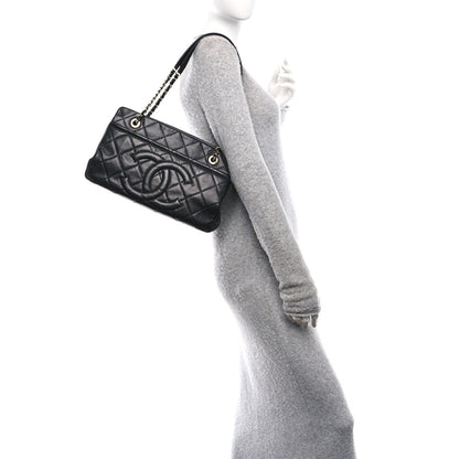 Caviar Quilted Timeless CC Soft Tote Black
