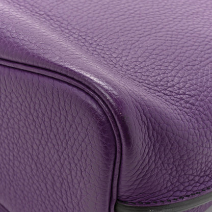 Taurillon Clemence Verso So Kelly 22 Ultraviolet Bleu Obscur