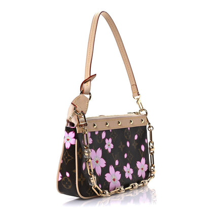 LV X TM Monogram Pochette Accessories Sakura Brown