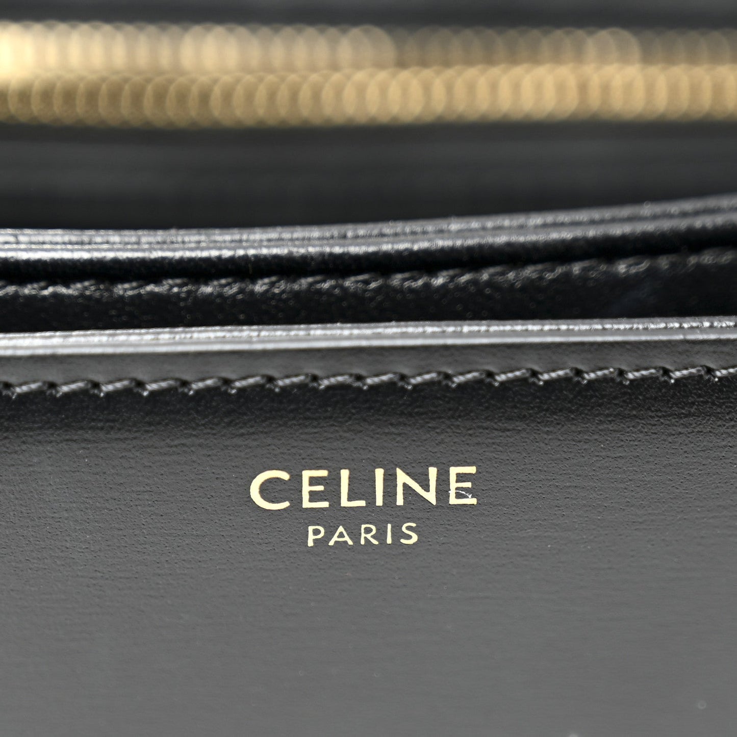 Shiny Calfskin Medium Triomphe Black