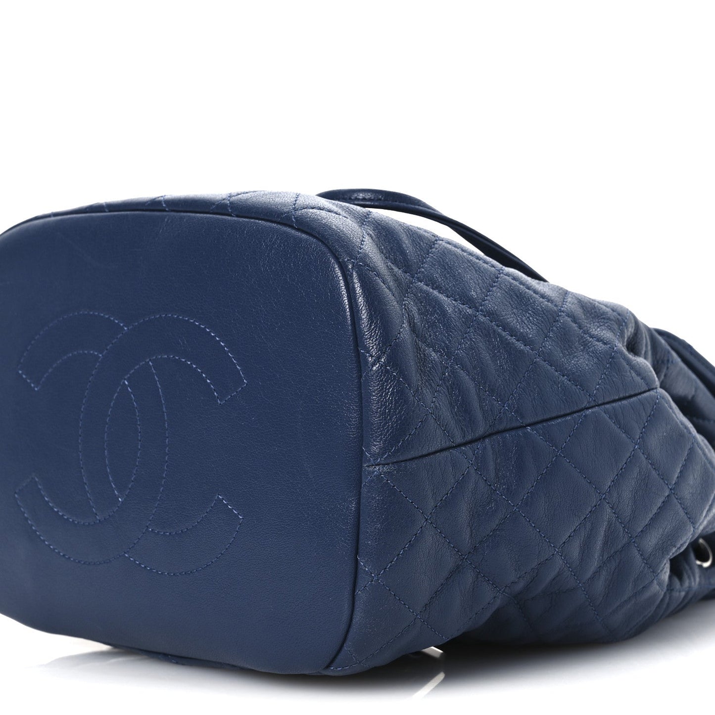 Calfskin Quilted Small Urban Spirit Backpack Blue