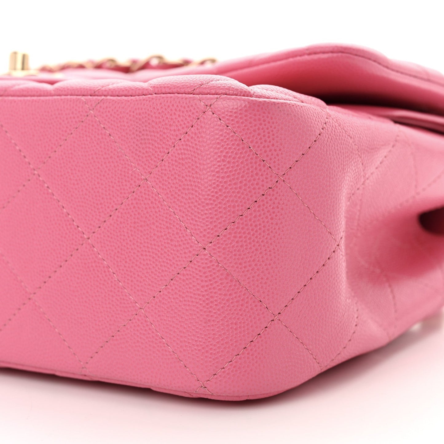 Caviar Quilted Jumbo Double Flap Pink