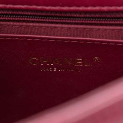 Lambskin Quilted Fancy Jewel Flap Burgundy