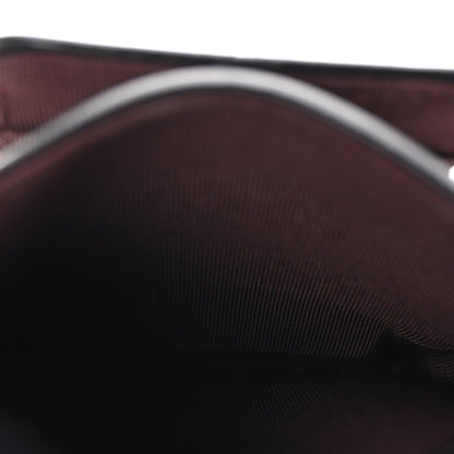 Lambskin Quilted Zip Phone Case Black