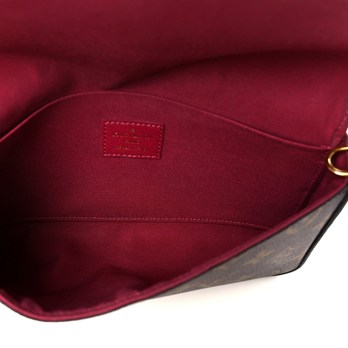 Monogram Pochette Felicie Chain Wallet Fuchsia