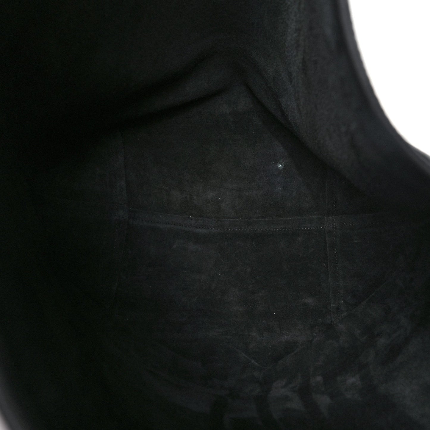 Grained Calfskin Medium N/S Hook Tote Black
