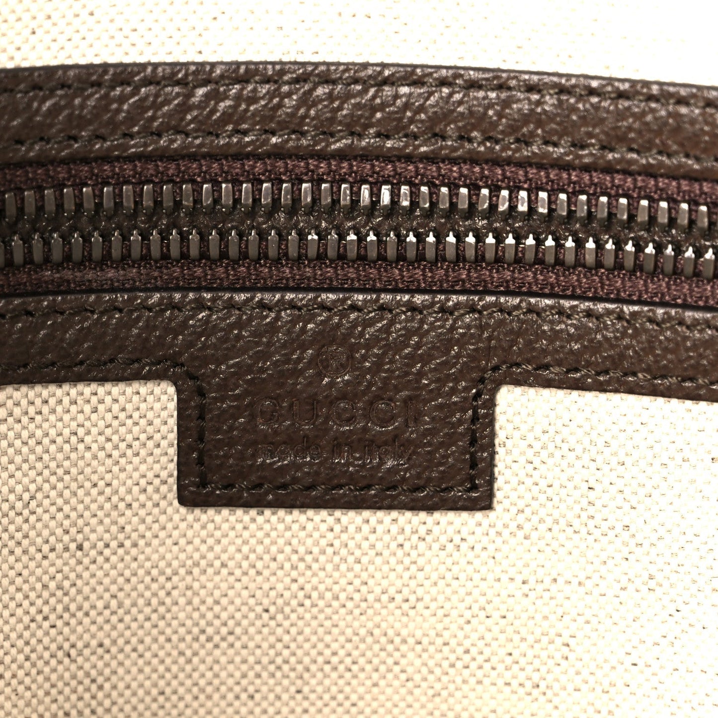 GG Supreme Monogram Web Small Ophidia Half Moon Hobo Brown