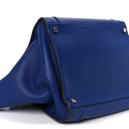 Grained Calfskin Medium Phantom Luggage Indigo