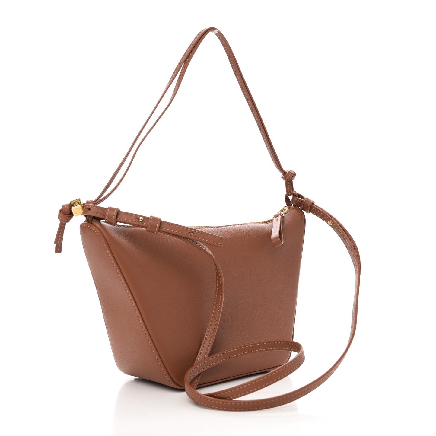 Calfskin Mini Hammock Hobo Tan