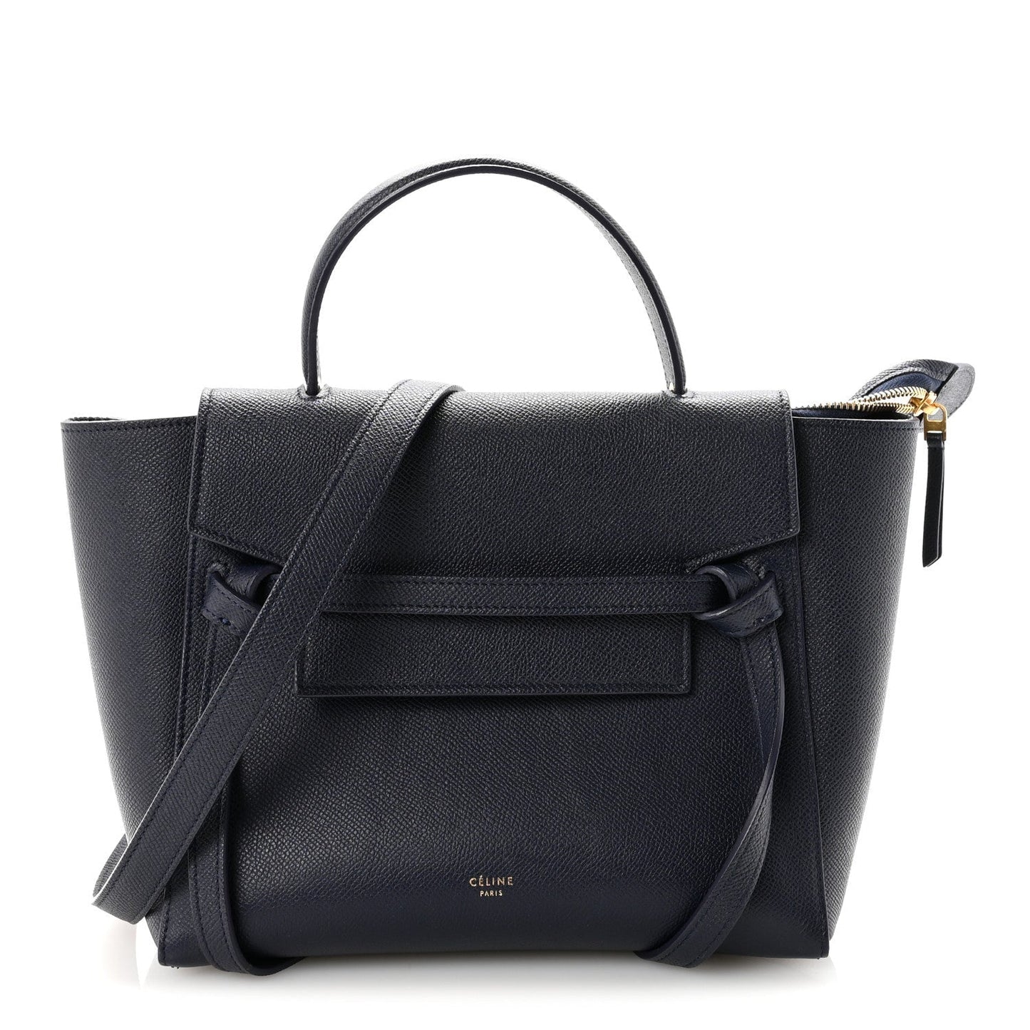 Grained Calfskin Micro Belt Bag Midnight