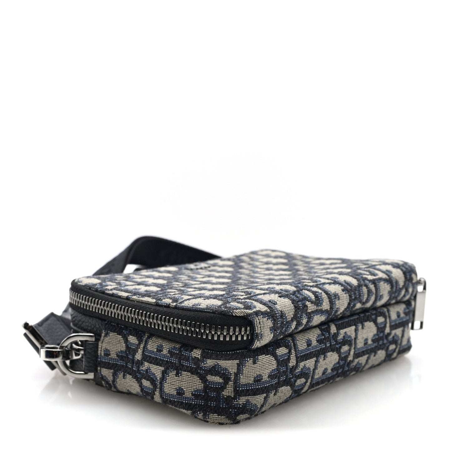 Oblique Pouch Beige Black