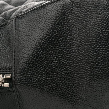 Caviar Quilted Bowler Black