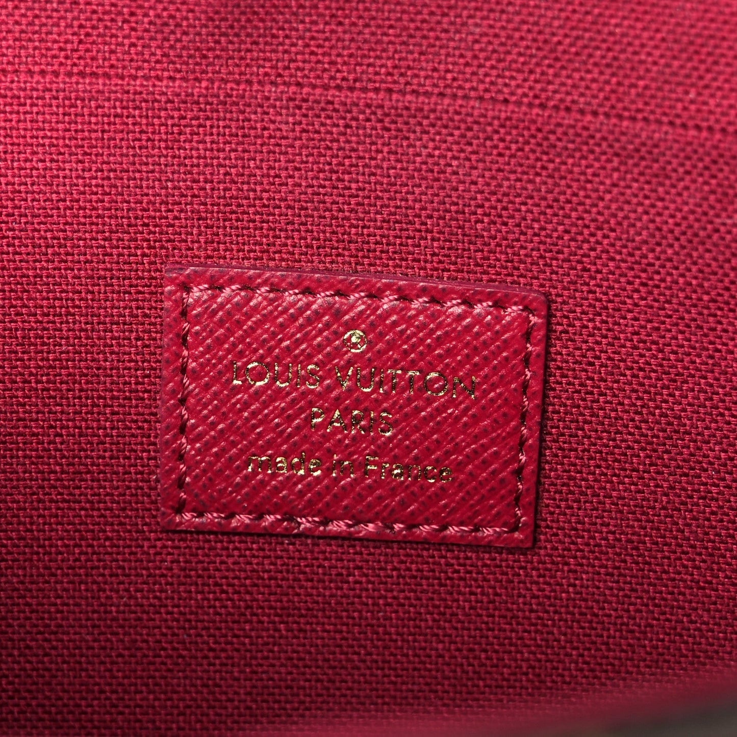 Monogram Pochette Felicie Chain Wallet Fuchsia