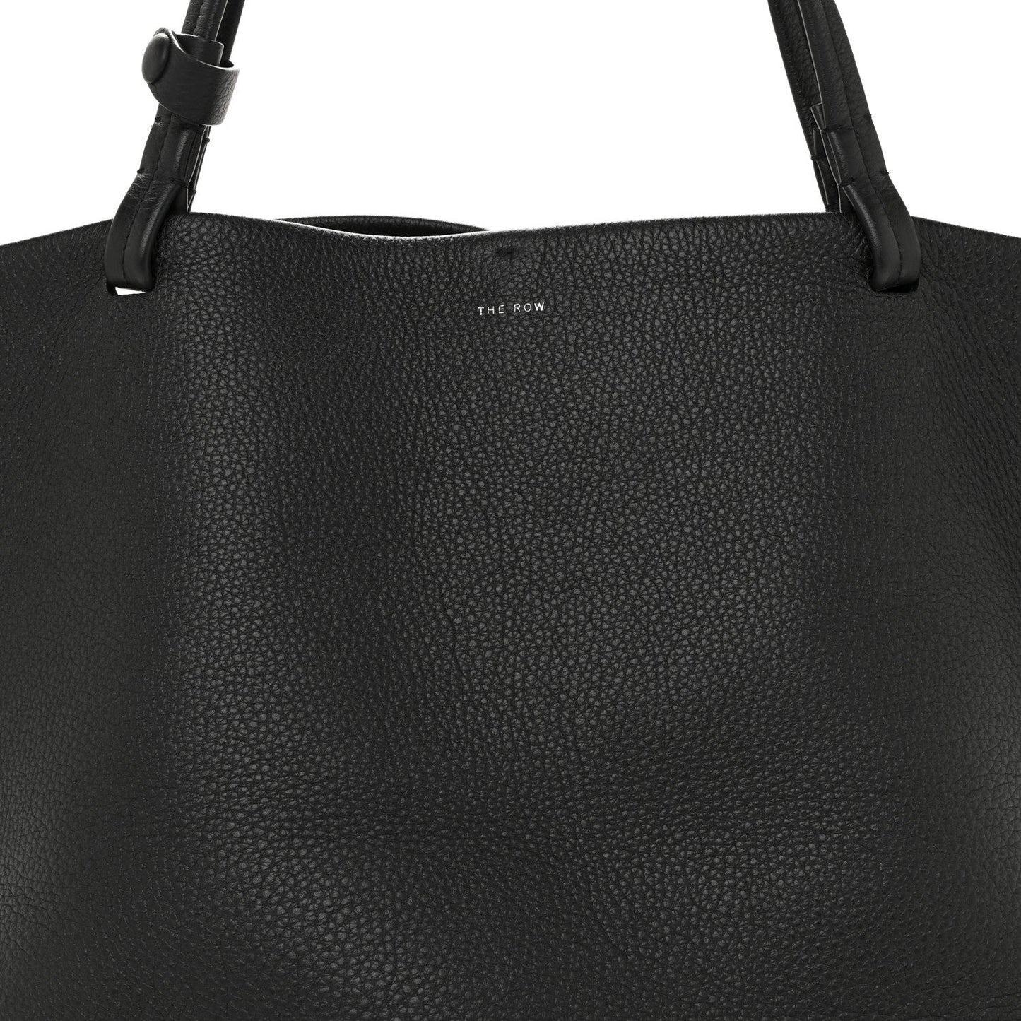 Grained Calfskin Park Tote Three Black
