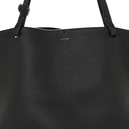 Grained Calfskin Park Tote Three Black