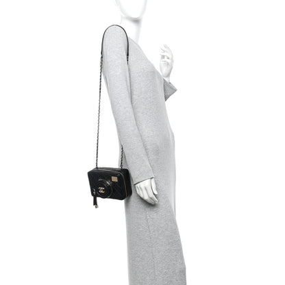 Lambskin Quilted Coco Click Bag Black