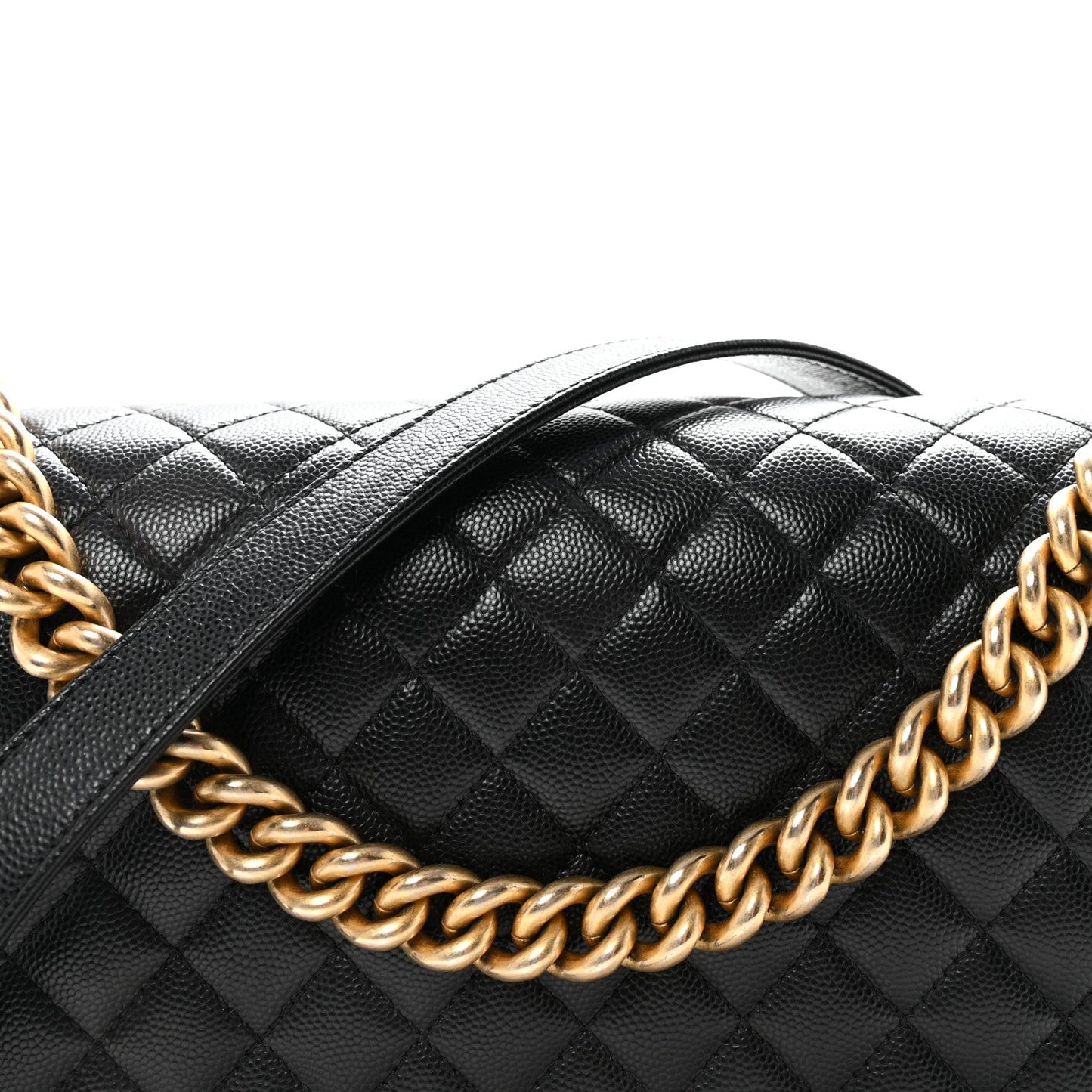 Caviar Quilted New Medium Boy Flap Black