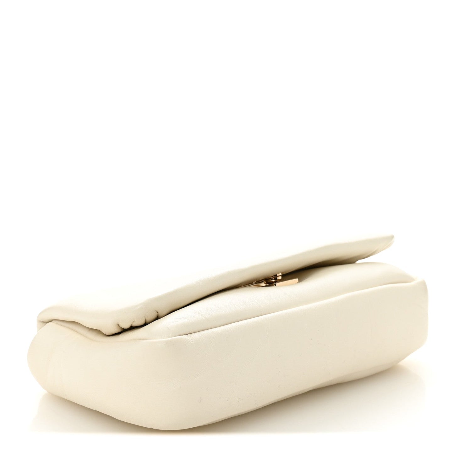 Lambskin Mini GG Milano Top Handle Shoulder Bag White