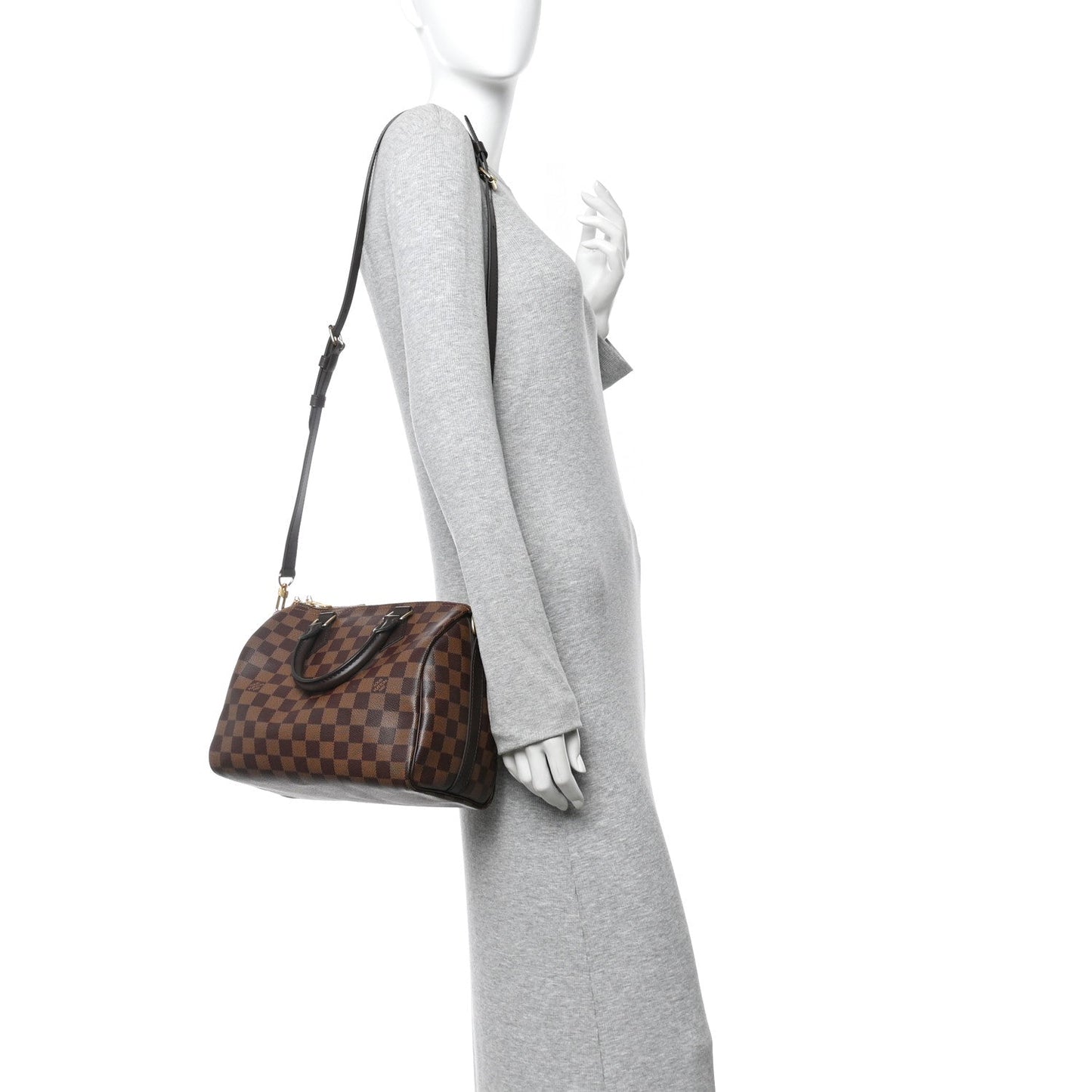Damier Ebene Speedy Bandouliere 25