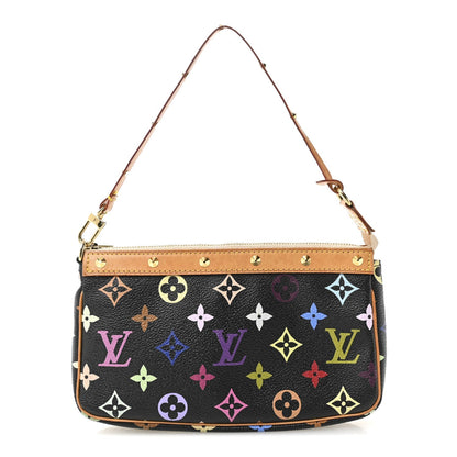 Monogram Multicolor Pochette Accessories Black
