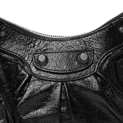 Agneau Arena Le Cagole Shoulder Bag XS Black