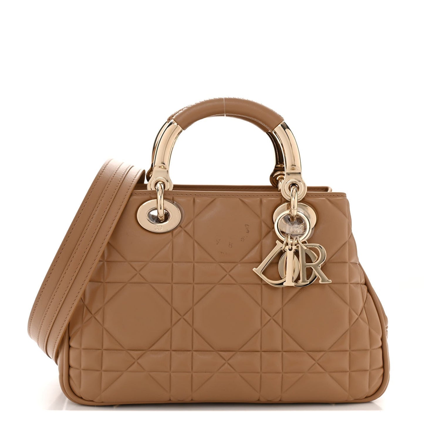 Calfskin Cannage Small The Lady 95.22 Beige