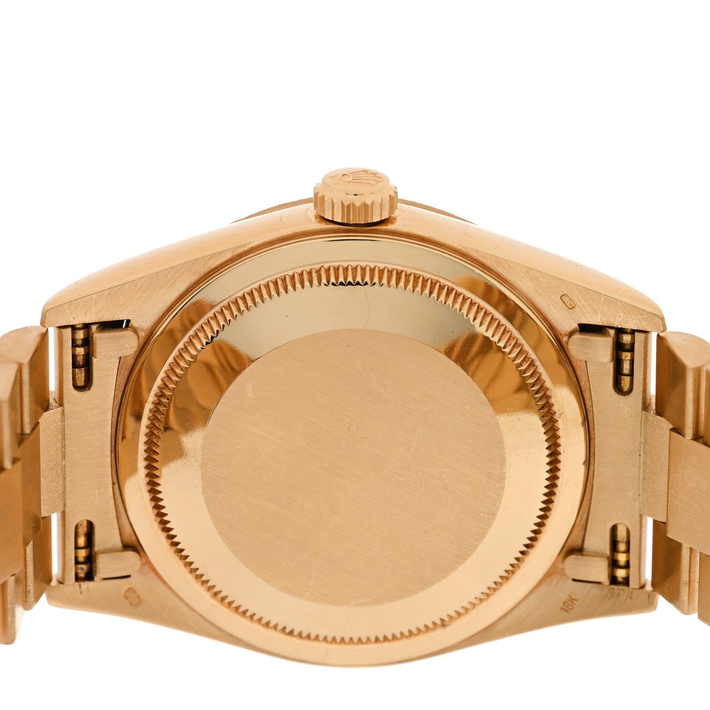 18K Yellow Gold 36mm Oyster Perpetual Day-Date President Watch Silver 18248