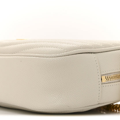 Grain De Poudre Matelasse Monogram Mini Lou Camera Bag Crema Soft