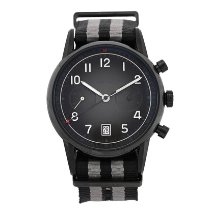 DLC Stainless Steel Nylon 40mm CT60 Automatic Watch Black