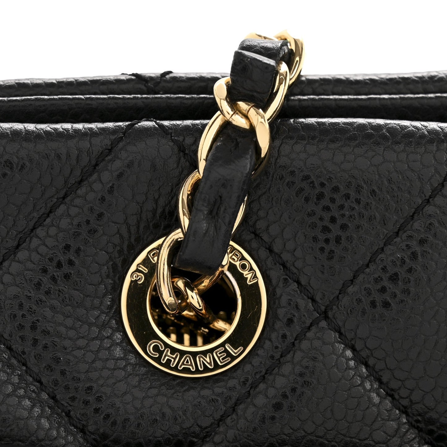 Caviar Quilted CC Timeless Soft Tote Black