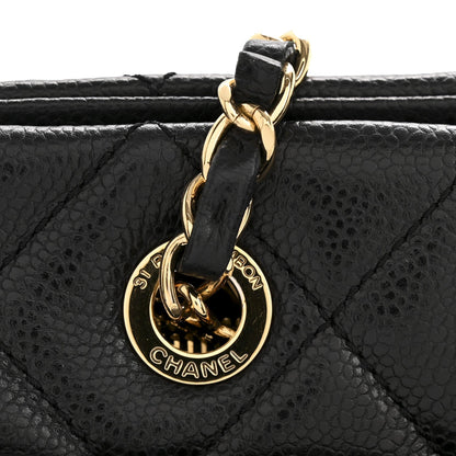 Caviar Quilted CC Timeless Soft Tote Black