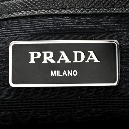 Tessuto Nylon Saffiano Medium Backpack Black