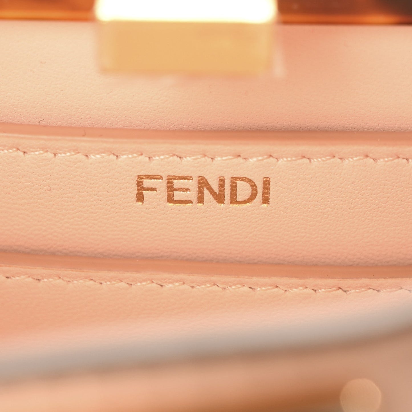 Shiny Nappa Plexiglass Petite Peekaboo I SEE U Satchel Light Rose