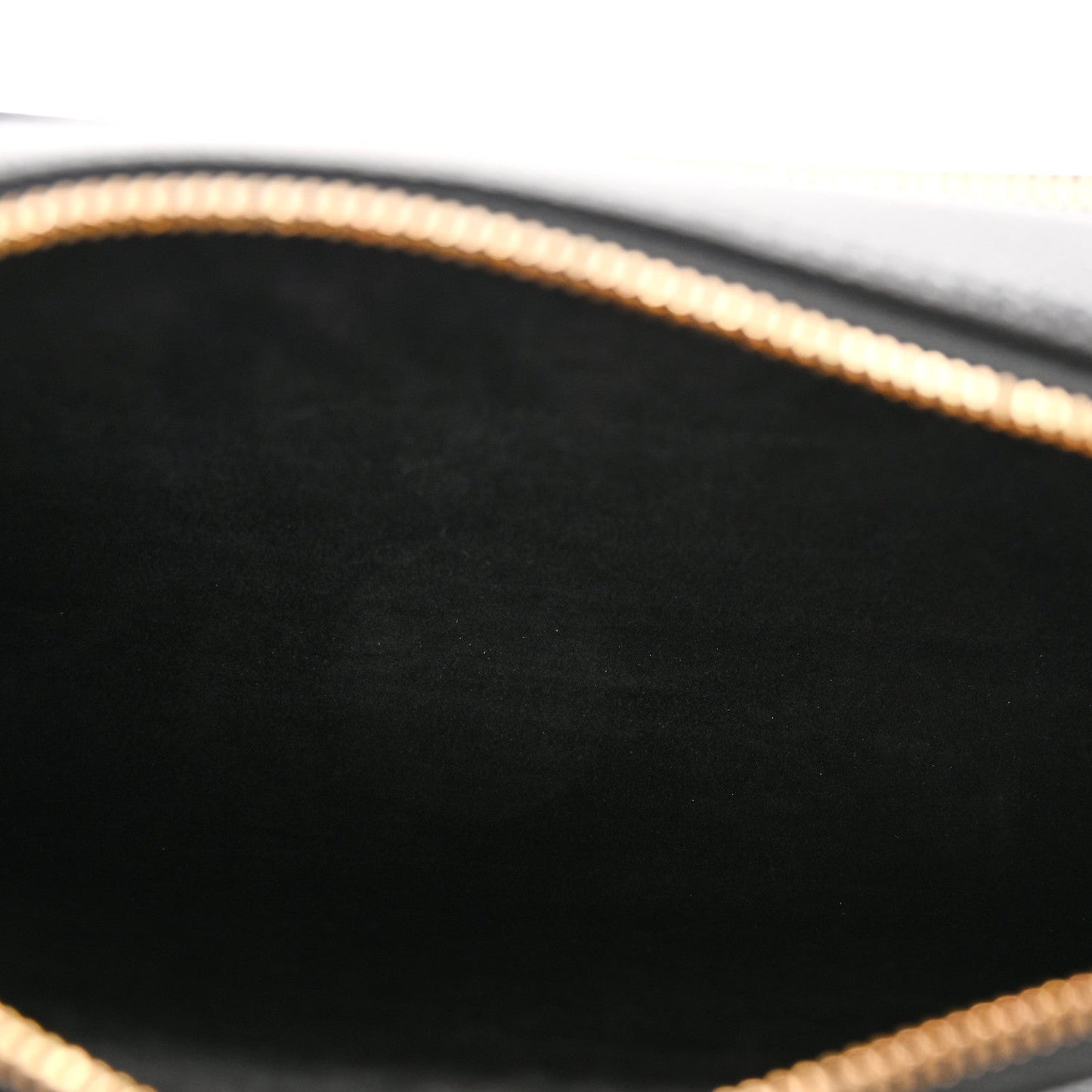 Grained Calfskin Caro Double Pouch Black