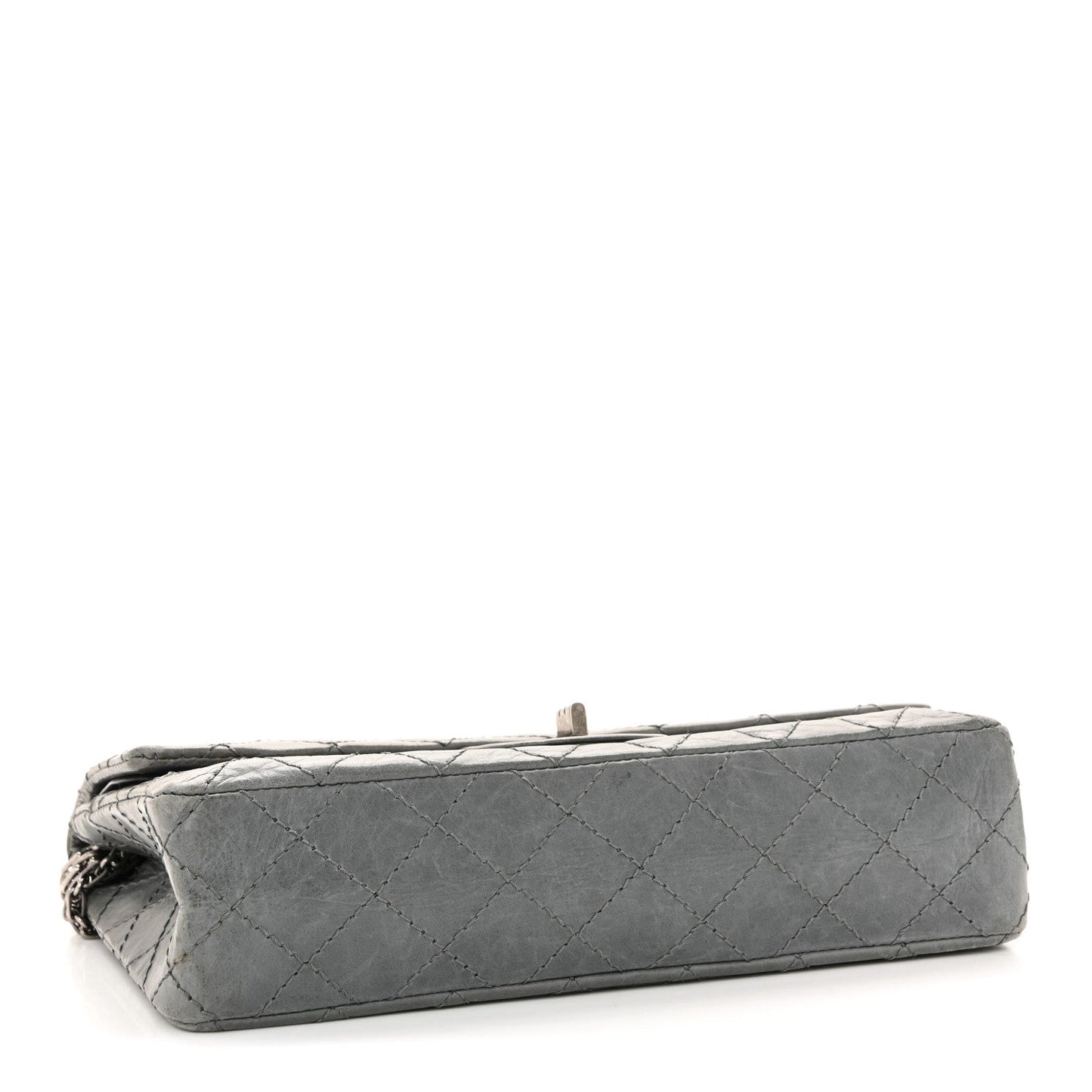 Aged Calfskin Quilted 50th Anniversary 2.55 Reissue Flap 225 Grey