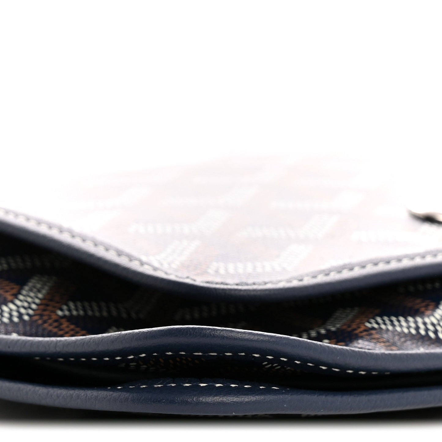 Goyardine Plumet Wallet Clutch Navy