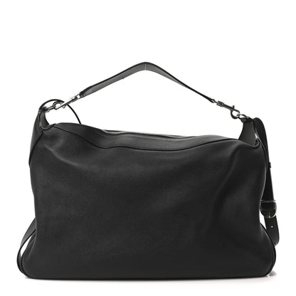 Supple Calfskin Weekend Romy Shoulder Bag Black