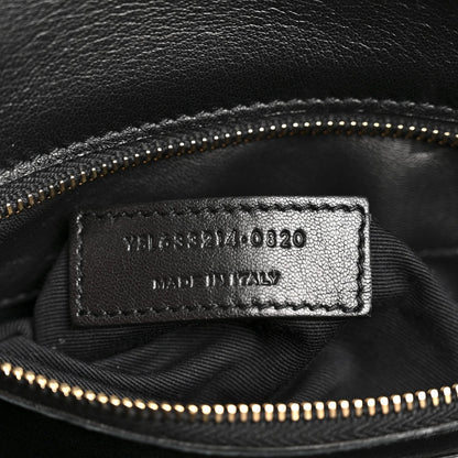 Smooth Calfskin Carre Satchel Black