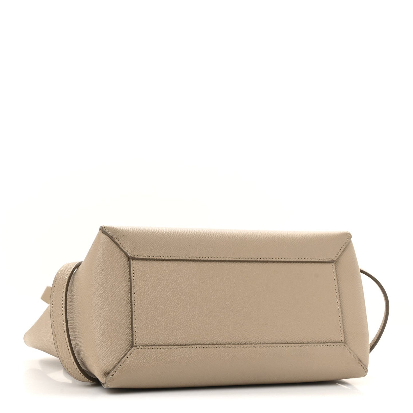 Grained Calfskin Micro Belt Bag Light Taupe