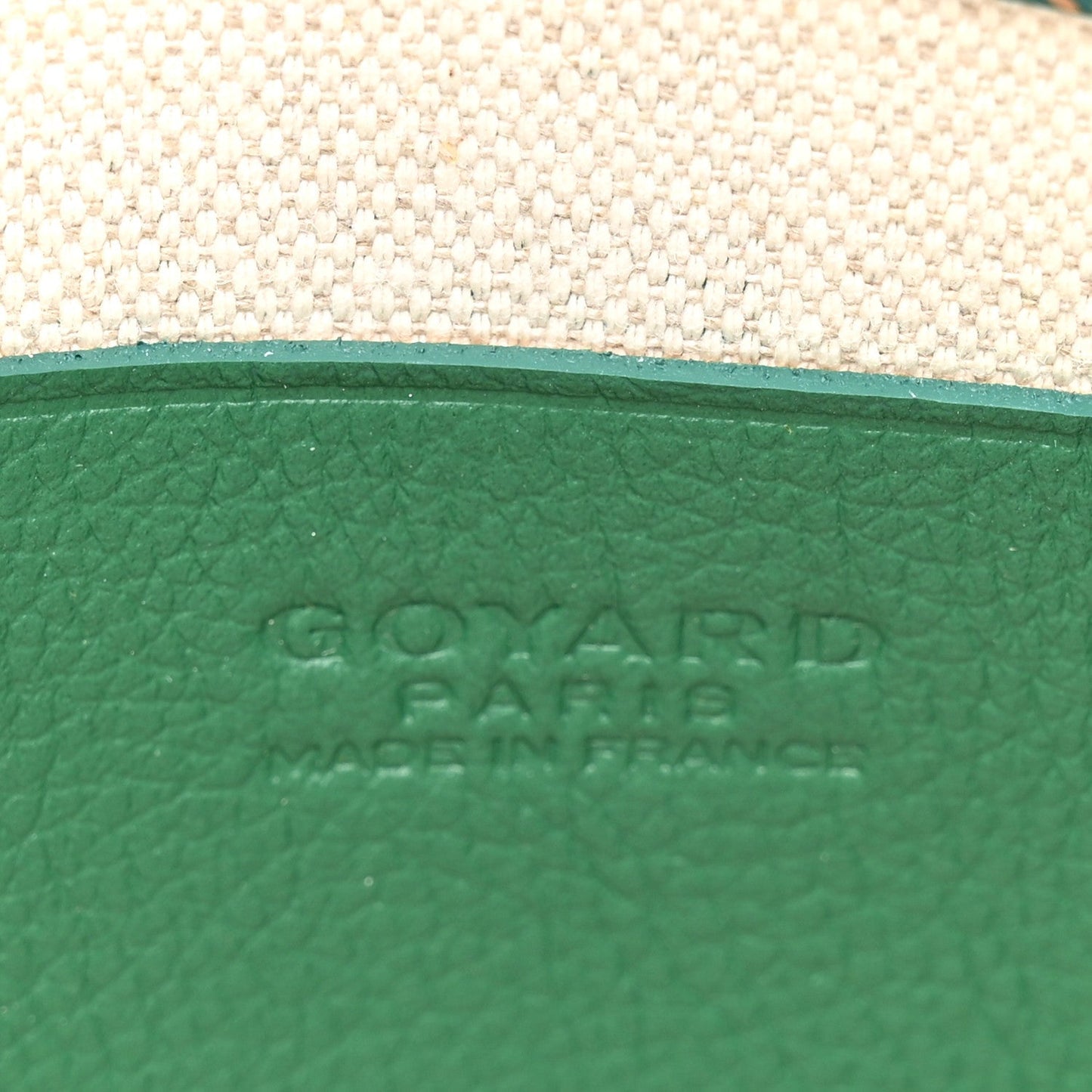Goyardine Plumet Wallet Clutch Green