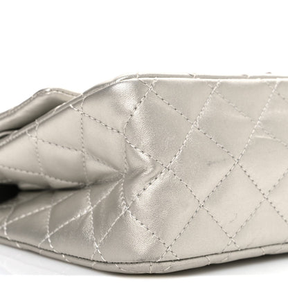 Metallic Lambskin Quilted 2.55 Reissue 226 Flap Silver