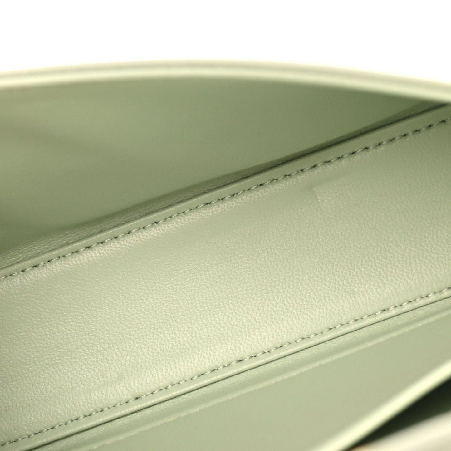 Shiny Calfskin Triomphe Chain Shoulder Bag Jade