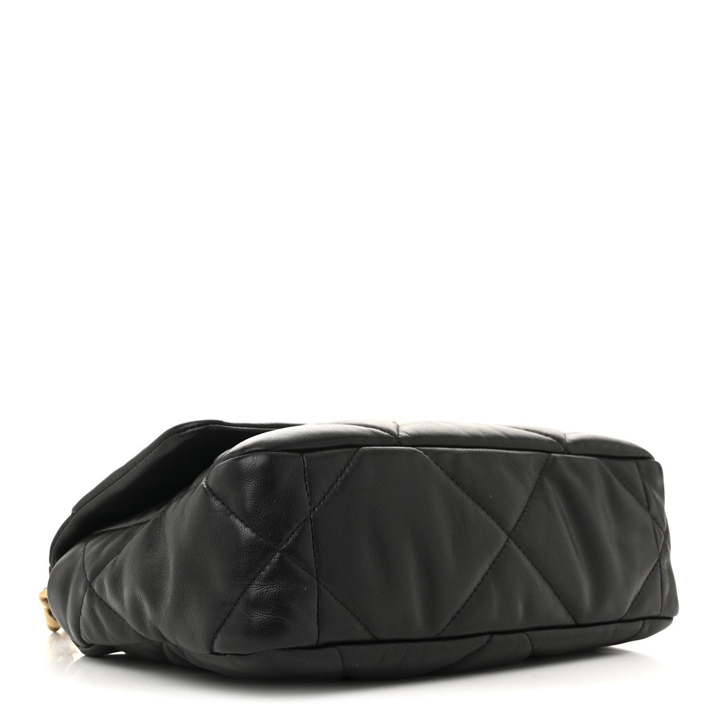 Lambskin Quilted Medium Chanel 19 Flap Black