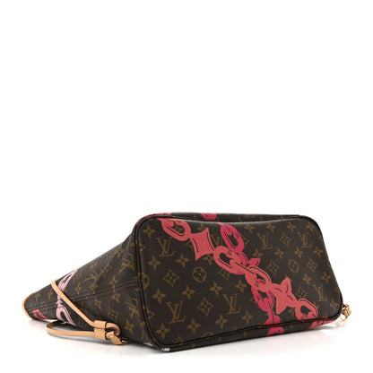 Monogram Bay Neverfull MM Rose Ballerine Poppy