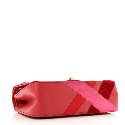 Lambskin Velvet Grosgrain Quilted 2.55 Reissue 225 Flap Red