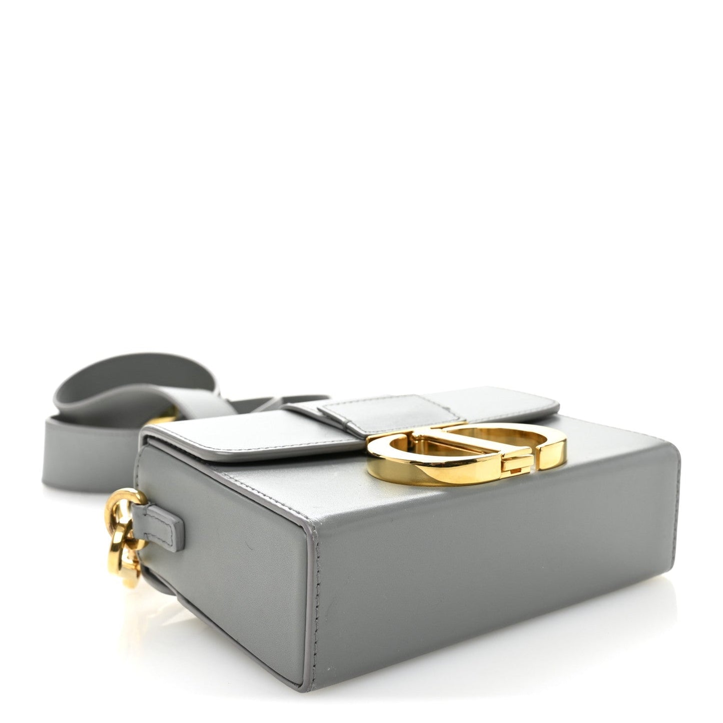 Box Calfskin 30 Montaigne Box Bag Gray