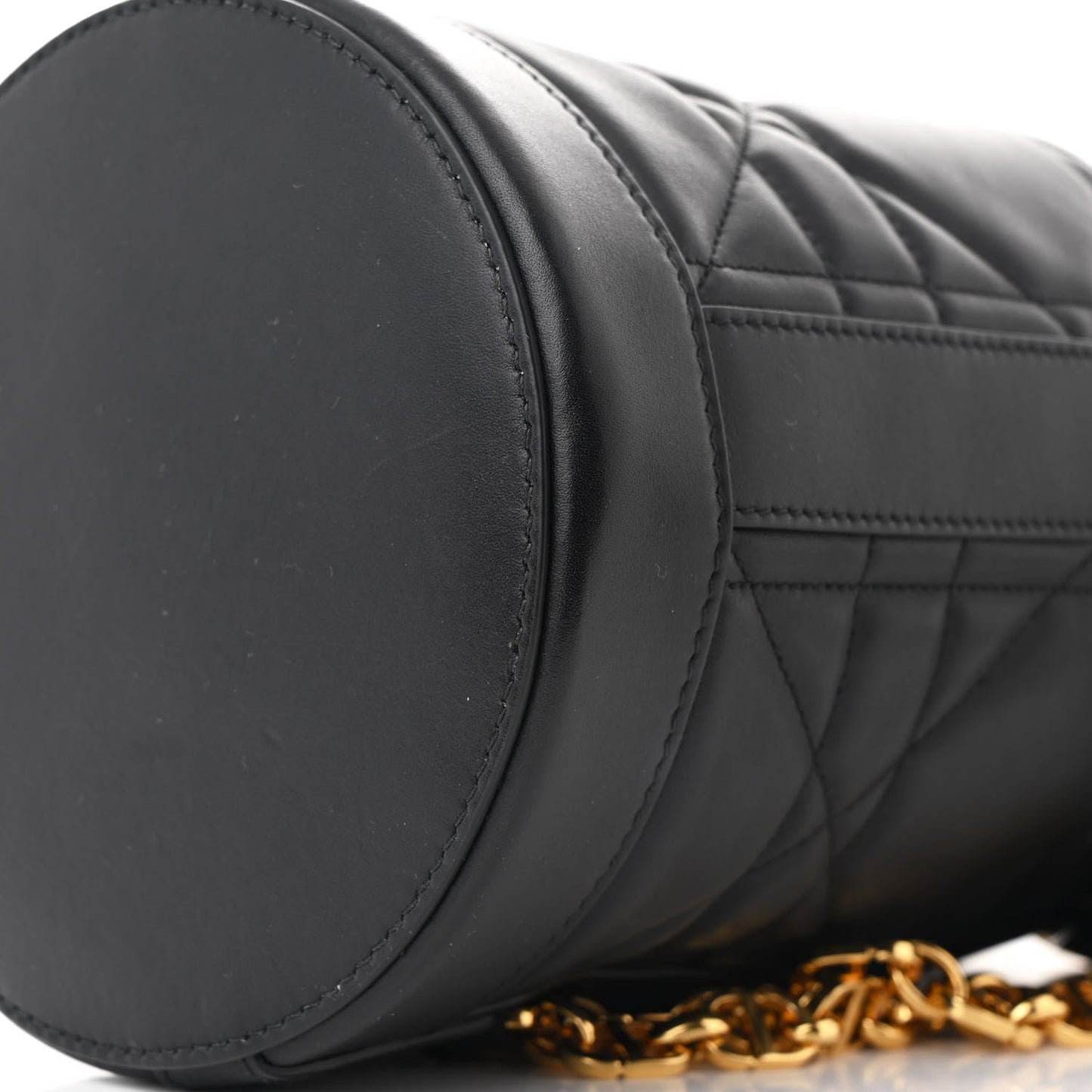 Calfskin Macrocannage Cannage Small Drawstring Backpack Black