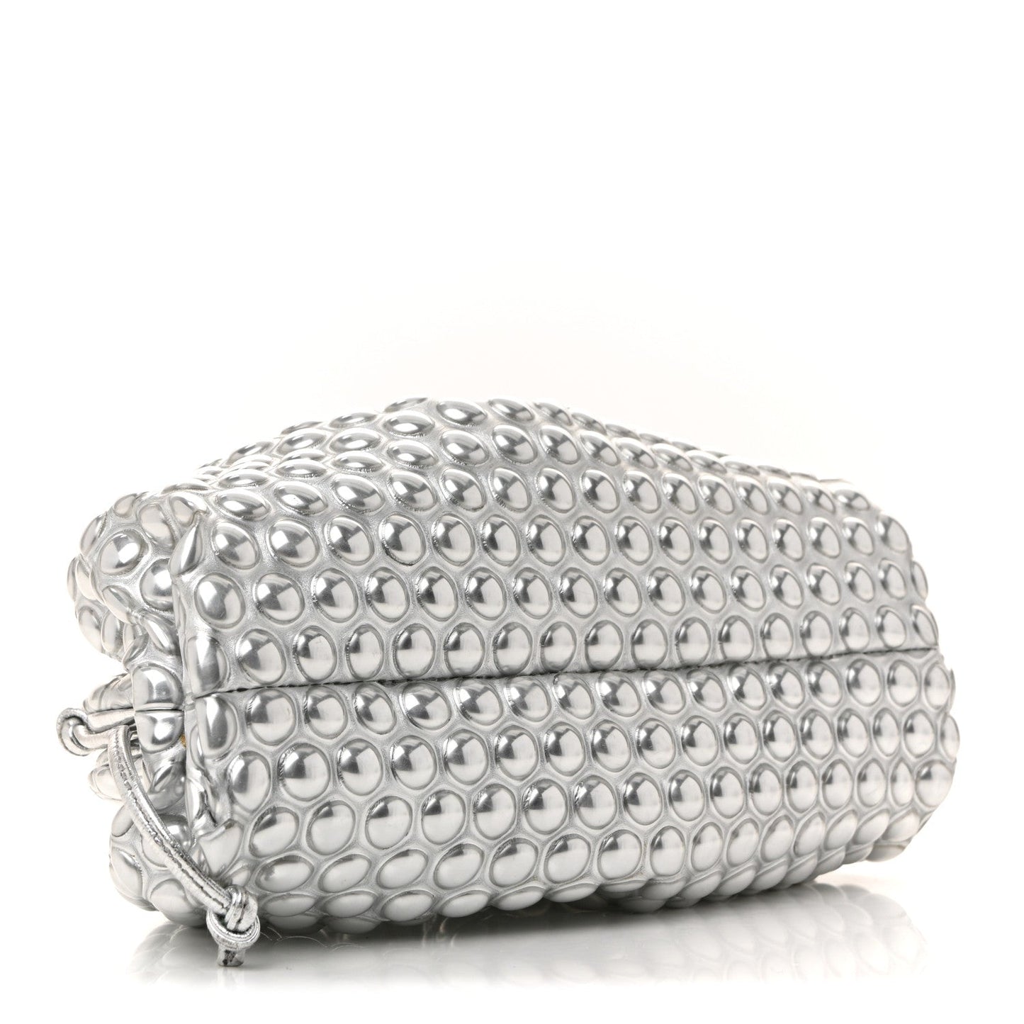 Metallic Fabric Bubble Wrap The Mini Pouch Silver