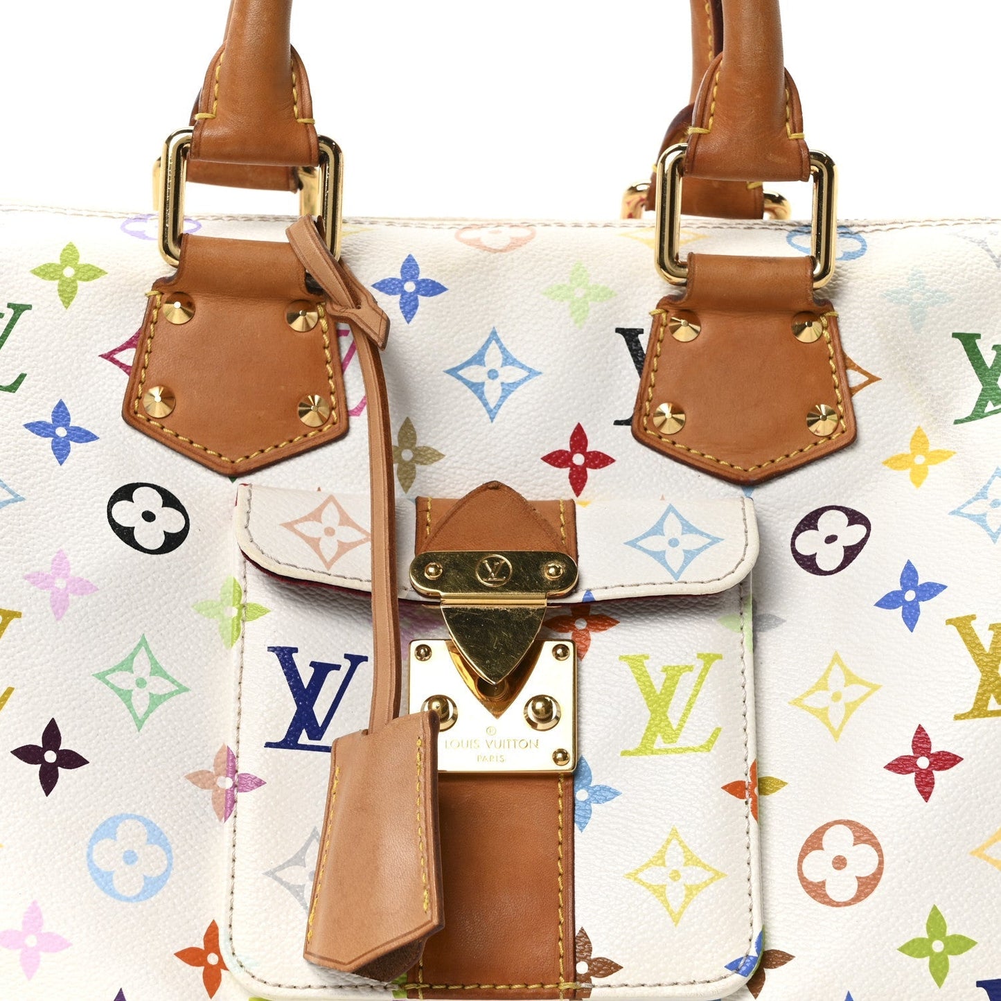 Monogram Multicolor Speedy 30 White