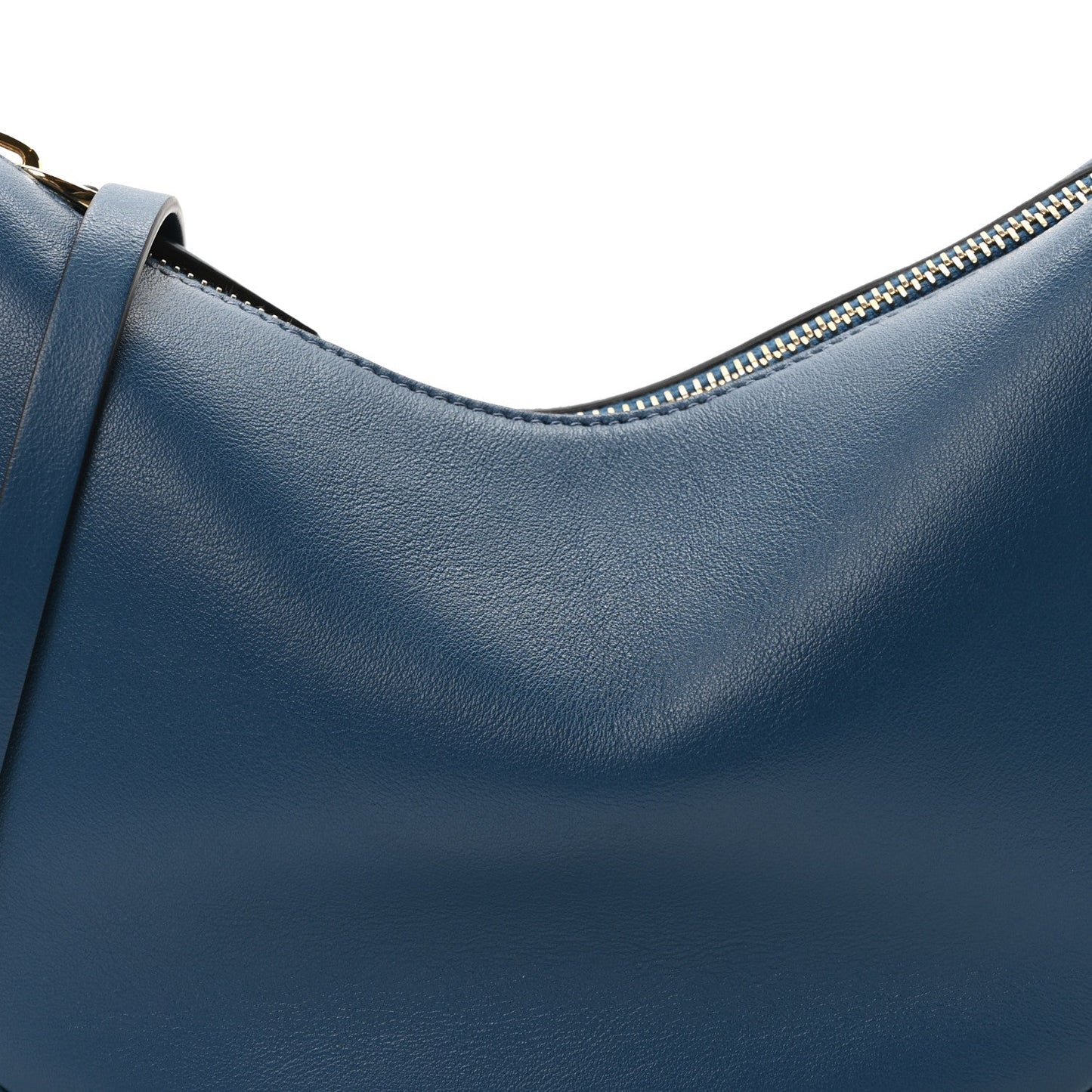 Vitello Grace Matte Mini Fendigraphy Hobo Bag Mirto